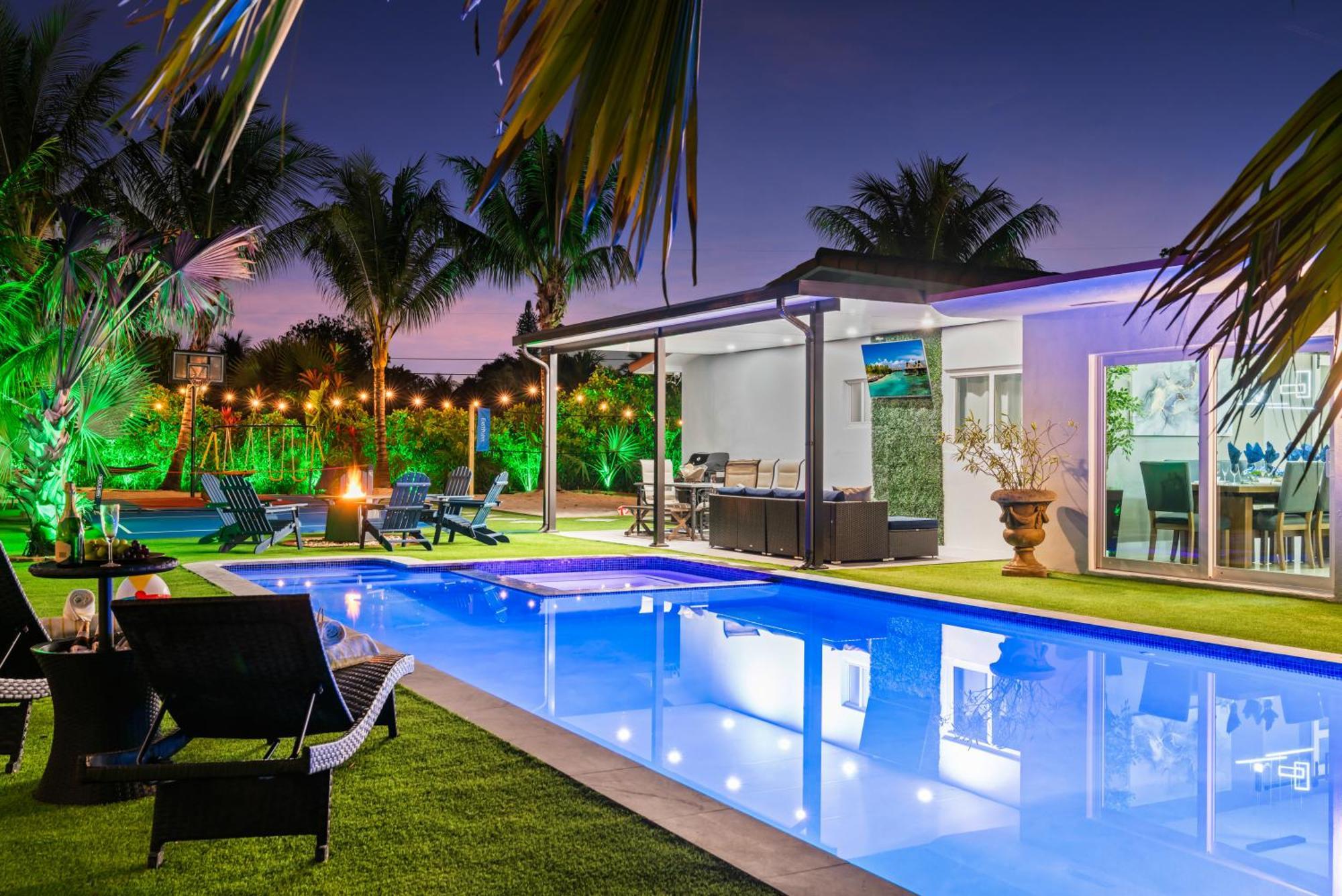 Majestic Lion Villa 11Bd Heated Pool Spa Games Bbq Miami Exteriér fotografie